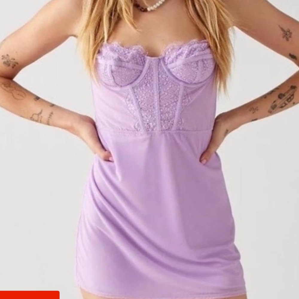 Urban outfitters purple corset mini dress New without tags!